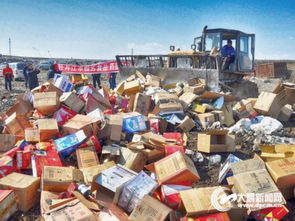 牡丹江市集中销毁假劣食品药品 图